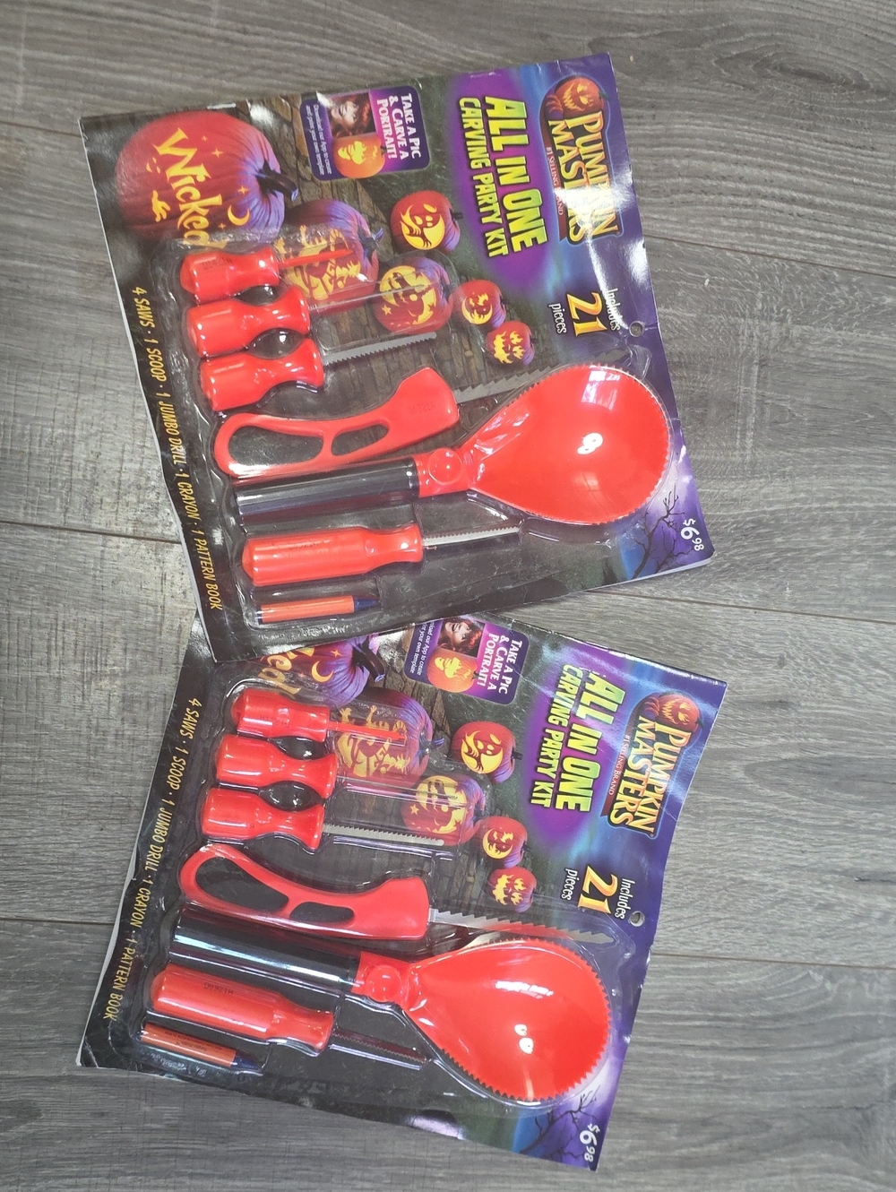2 pack! Red All-In-One Carving Party Kit
